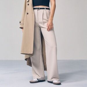 ABERCROMBIE & FITCH Sloane Tailored Pants in Light Taupe